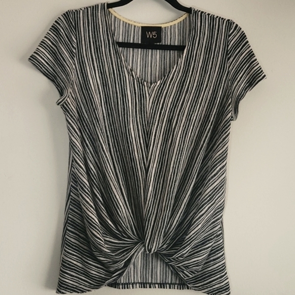 Anthropology W5 Striped Knot Knit Sweater Size Small - Picture 2 of 8